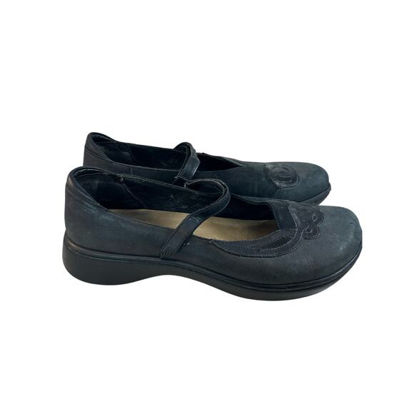 NAOT Black Suede Leather Mary Jane's size 41 Preowned - Picture 6 of 8